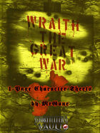 MrGone's Wraith The Great War 1-Page Character Sheets