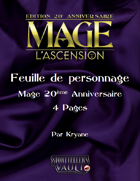 Feuille de personnage Mage l'Ascension M20